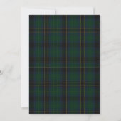 Teddybeer Tartan Preppy Babyshower Uitnodiging (Achterkant)