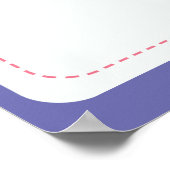 Teddybeer thema Geslacht onthullen stembord Poster (Hoek)