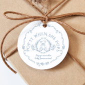 Teddybeer Toile Pop het als ze poppen Bedankjes Labels