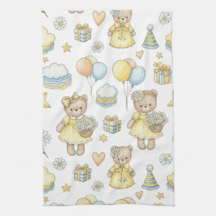 Teddybeer Tuinthema met Madeliefjes (16) Theedoek