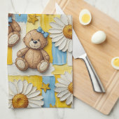 Teddybeer Tuintuinpatroon Daisy (11) Theedoek (Quarter Fold)