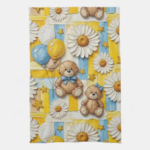 Teddybeer Tuintuinpatroon Daisy (11) Theedoek