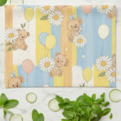 Teddybeer Tuintuinpatroon Daisy (12) Theedoek (Gevouwen)