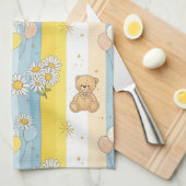 Teddybeer Tuintuinpatroon Daisy (13) Theedoek (Quarter Fold)
