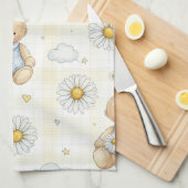 Teddybeer Tuintuinpatroon Daisy (15) Theedoek (Quarter Fold)