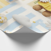 Teddybeer Tuintuinpatroon Daisy (8) Cadeaupapier (Hoek)
