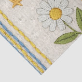 Teddybeer Tuintuinpatroon met Madeliefjes (10) Tissuepapier (Detail)