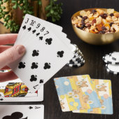 Teddybeer Tuintuinpatroon met Madeliefjes (12) Pokerkaarten (Insitu)