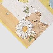 Teddybeer Tuintuinpatroon met Madeliefjes (12) Tissuepapier (Detail)