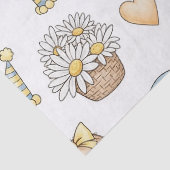 Teddybeer Tuintuinpatroon met Madeliefjes (14) Tissuepapier (Detail)