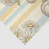 Teddybeer Tuintuinpatroon met Madeliefjes (1) Tissuepapier (Detail)