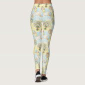 Teddybeer Tuintuinpatroon met Madeliefjes (3) Leggings (Achterkant)