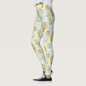 Teddybeer Tuintuinpatroon met Madeliefjes (3) Leggings (Links)