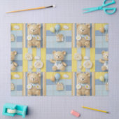 Teddybeer Tuintuinpatroon met Madeliefjes (7) Tissuepapier (Craft)