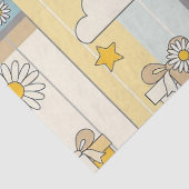 Teddybeer Tuintuinpatroon met Madeliefjes (9) Tissuepapier (Detail)