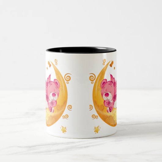 teddybeer tweekleurige koffiemok (Center)