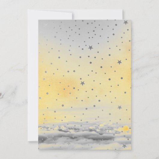 Teddybeer Twinkle Twinkle Little Star Baby shower Kaart (Achterkant)