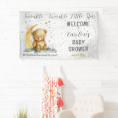 Teddybeer Twinkle Twinkle Little Star Baby shower Spandoek (Insitu)