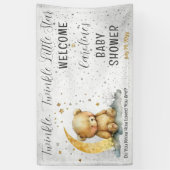 Teddybeer Twinkle Twinkle Little Star Baby shower Spandoek (Verticaal)