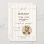 Teddybeer uitnodiging (Voorkant / Achterkant)