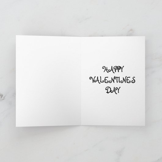 Teddybeer Valentijn Feestdagen Kaart (Binnen)