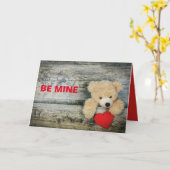 TEdDYBEER VALENTIJNSDAG Kaart (Gele Bloem)