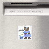 Teddybeer Verjaardag Design Magneet (Insitu (Vaatwasser))