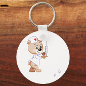 Teddybeer verpleegkundige Sleutelhanger