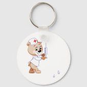 Teddybeer verpleegkundige Sleutelhanger (Achterkant)
