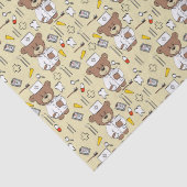 Teddybeer Verpleegster  Tissuepapier (Detail)