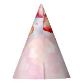 Teddybeer Voeg leeftijd toe Verjaardag jong meisje Feesthoedjes (Achterkant)