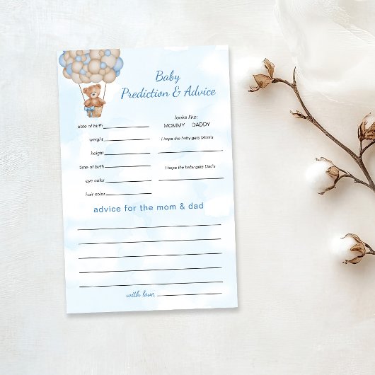 Teddybeer Voorspellingen en Advies Flyer