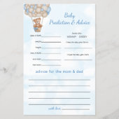 Teddybeer Voorspellingen en Advies Flyer (Voorkant)