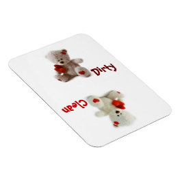 Teddybeer vuile schone flexibele magneet
