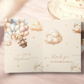 Teddybeer wacht nauwelijks op genderneutrale ballo bedankkaart