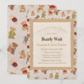 Teddybeer wacht nauwelijks op uitnodiging van Baby (Voorkant / Achterkant)