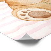 Teddybeer wandkunst poster Mijn Prinses (Hoek)