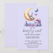 Teddybeer, we kunnen bijna niet wachten kaart (Voorkant / Achterkant)