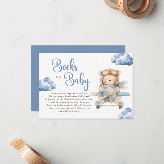 Teddybeer: we kunnen bijna niet wachten op boeken  notitiekaartje (Voorkant / Achterkant in situ)