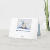 teddybeer wenskaart feestdagen kaart (Achterkant)