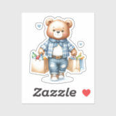 Teddybeer Winkelsticker Sticker (Vel)