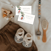 Teddybeer Winter Baby shower Luier Raffle Informatiekaartje