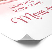 Teddybeer wolk negen Advies voor de aanstaande moe Poster (Hoek)