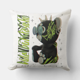 Teddybeer x Schattige Beer Graffiti x Triest Beer  Kussen