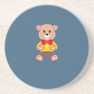 Teddybeer zandsteen onderzetter