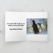 Teddybeer zegt gelukkige verjaardag! kaart (Binnen)