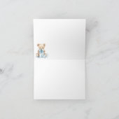 Teddybeer Zittend in een tipi Dank u opmerking (Binnen)