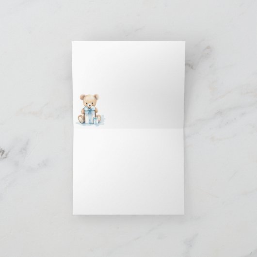 Teddybeer Zittend in een tipi Dank u opmerking (Binnen)