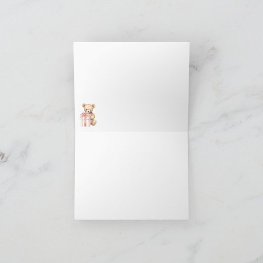 Teddybeer Zittend in een tipi Dank u opmerking (Binnen)