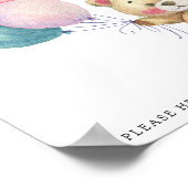 Teddybeerballonnen - Drinken helpen jezelf Poster (Hoek)